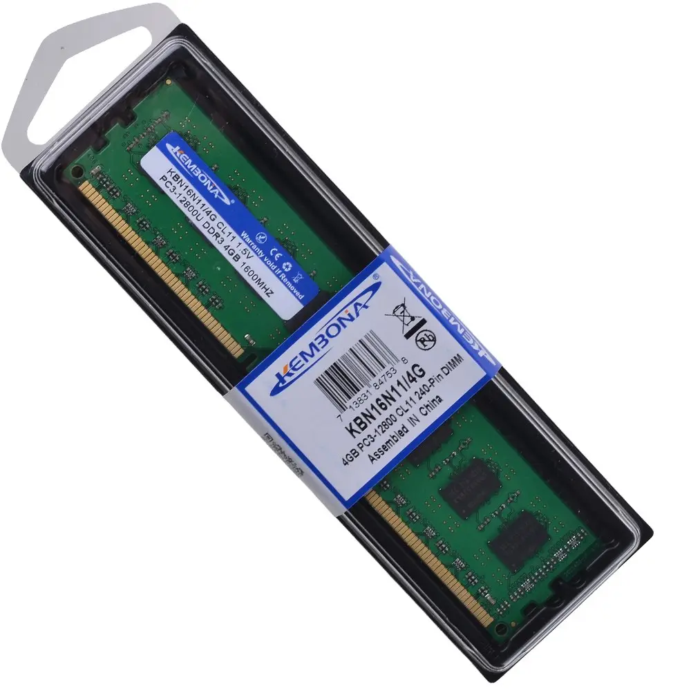 공장 가격 컴퓨터 부품 ram 메모리 4gb ddr3 1600mhz 데스크탑