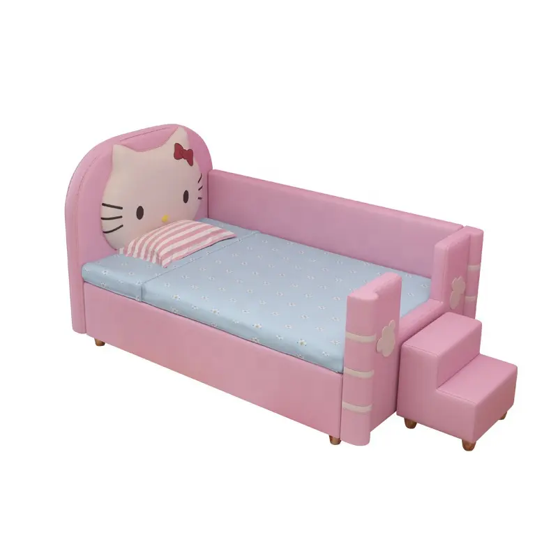 Hola Kitty bebé de madera de muebles de cama de Bebé/de alta calidad cama de bebé cuna