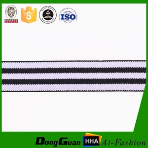 2015 Hot vendas custom cor diferente listrado fita elástica para shorts