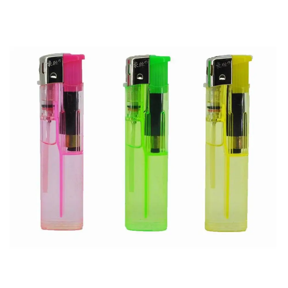 2022 Haopai Brand Bulk Sell Gas Plastic Lighter with Transparent Tank Lighters Disposable