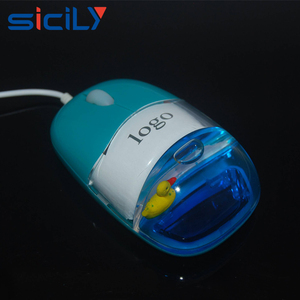 Divertente mouse del computer con il marchio del led, Mouse Ottico USB Del Computer Mini Aqua Liquido con Floater Su Misura - Product Image 3