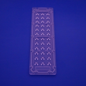 ไม่สมมาตรแนวตั้ง 36 LED SMD PH 3030 ไฟถนนเลนส์ LED สี่เหลี่ยมผืนผ้าทําจากพลาสติกที่มีประสิทธิภาพทางสายตา - Product Image 1