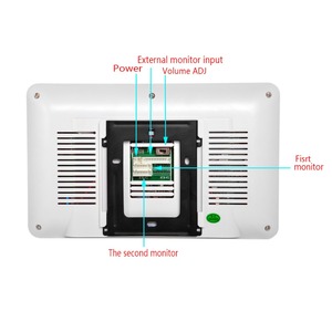 7 "Lcd cableado Color Video timbre de la puerta Monitor intercomunicador cámara de seguridad Visual Bell System Kit con Rfid Keyfobs, contraseña - Product Image 3