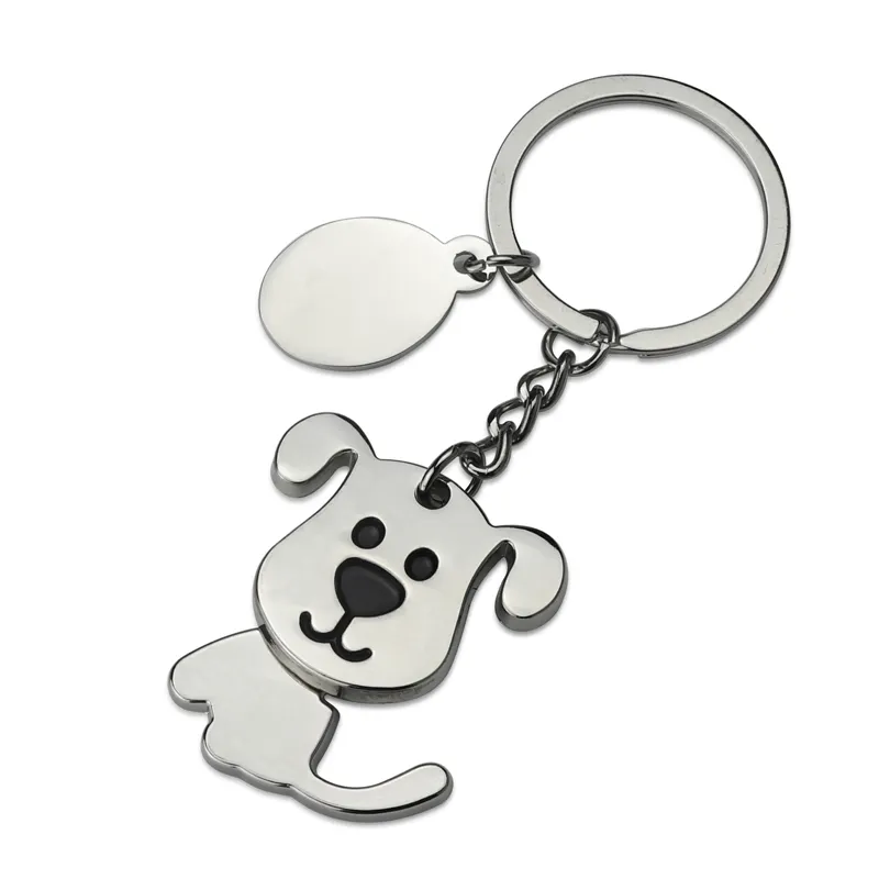 रचनात्मक नए डिजाइन हिला सिर कुत्ते चाबी का गुच्छा उपहार पर लोगो के साथ पालतू पग कुत्ता हड्डी कीरिंग के लिए यह अपने डिजाइन