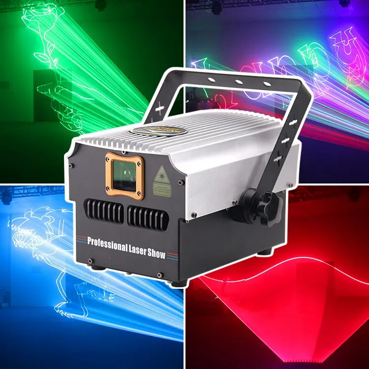 Popüler inexpensively fiyatlı disko sahne dj lazer gösterisi sistemi 4w 5w rgb noel lazer projektör ışık satılık