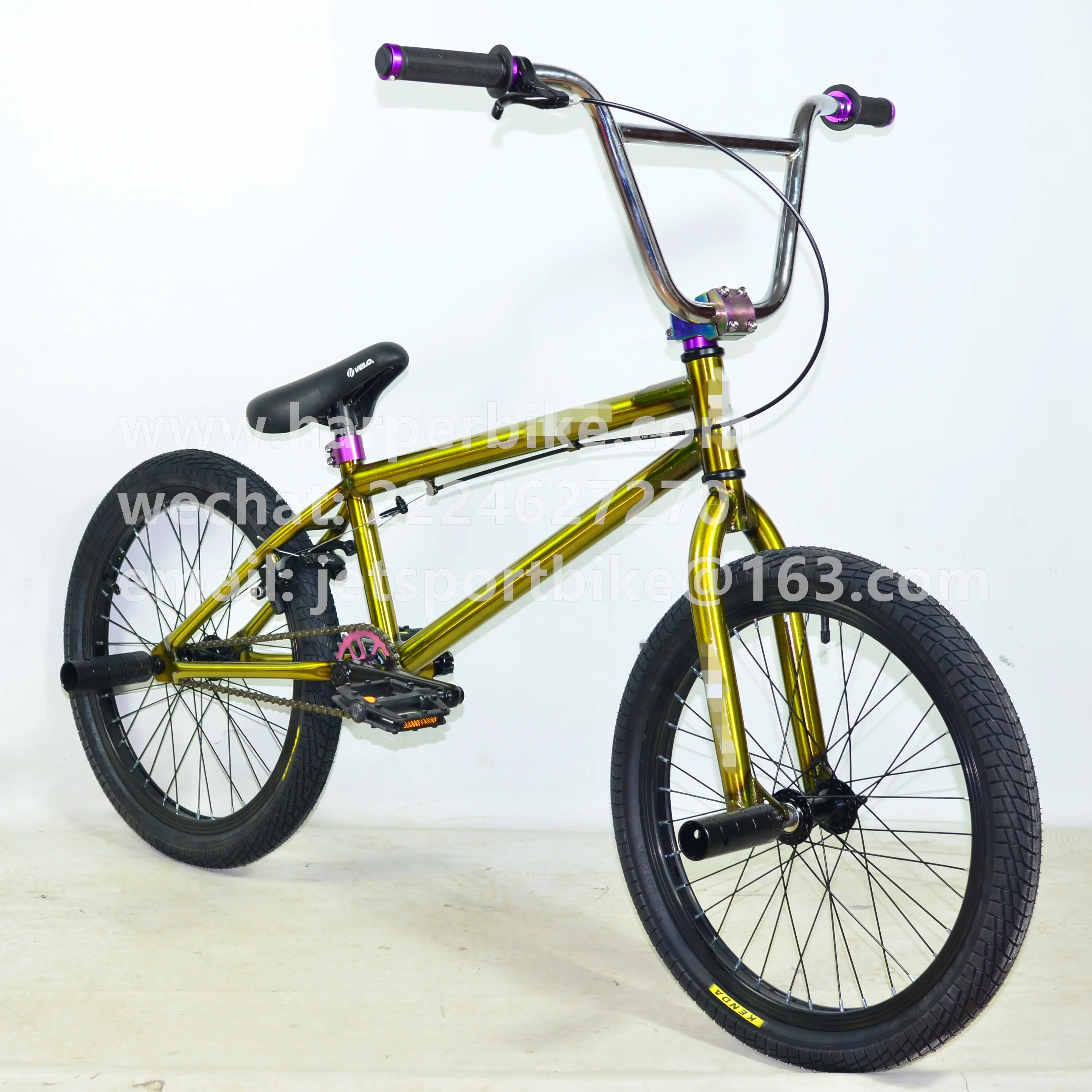Uniqueグロス生色bmx 20インチフリースタイル自転車