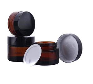 En iyi fiyat yüksek kalite 100 ml amber veya siyah cam kavanoz ile hızlı teslimat