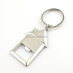 Creative New Design <strong>House</strong> <strong>Shape</strong> Opener <strong>Key</strong> Chain Beer Opener Metal <strong>Key</strong> Ring Promotional Gifts