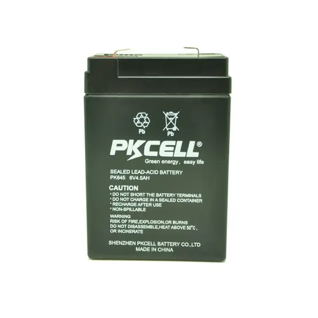 Sellado 6V 4.5Ah recargable batería de ácido de plomo