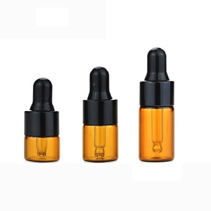 空 1 毫升 2 毫升 3 毫升 2 色玻璃化妆包装精油滴管瓶 - Product Image 2