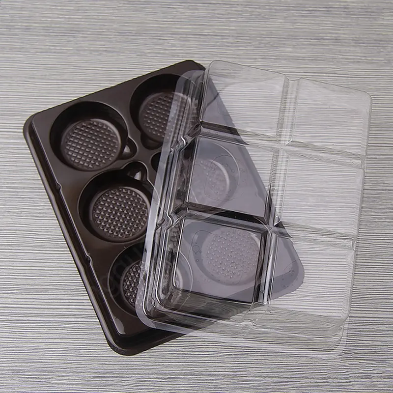 Commercio all'ingrosso bella originale trasparente di plastica 4-20 centimetri palla cake box/di plastica della sfera rotonda macaron giocattolo scatola di imballaggio