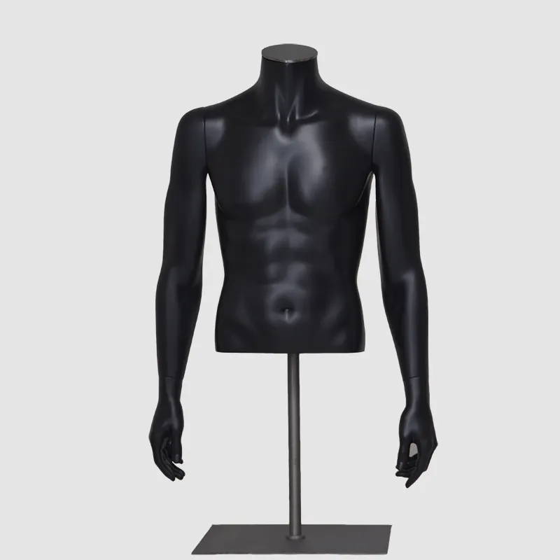 half body cloth male bust mannequin plus size model bust male torso display dummy half
