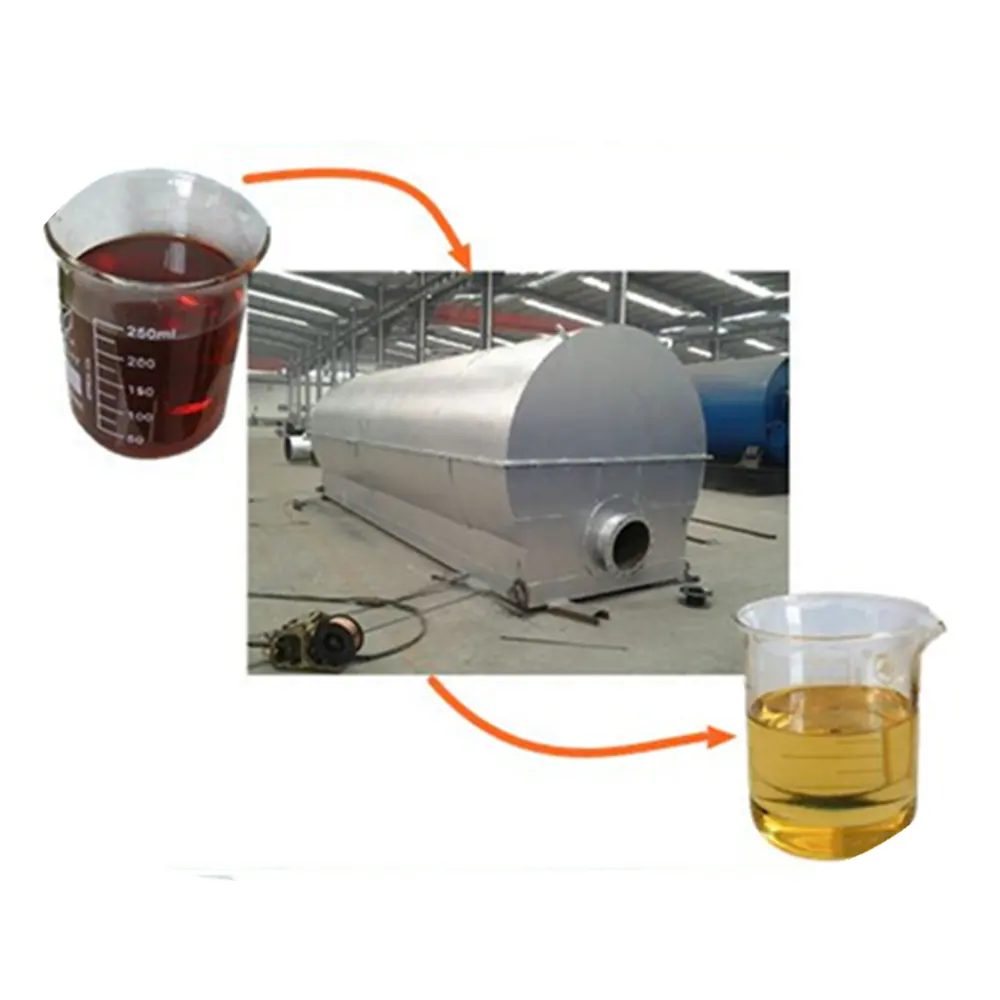 High technology car oil recycling machine refinery plant for diesel