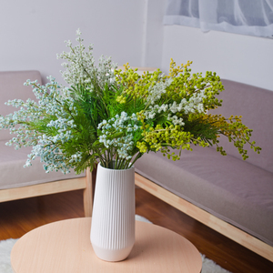 カスタムプラスチックミモザ花シングルブランチ4色人工緑植物装飾屋内 - Product Image 3