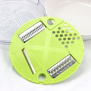 Toptan İşlevli 4 in 1 sarımsak zencefil Zester patates dilimleme el sebze rende konteyner ile - Product Image 4