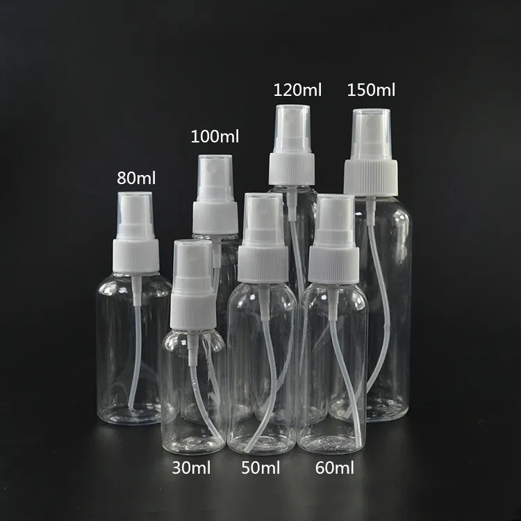Venta al por mayor 15ml de plástico vacías de 500ml botella de Spray de 100 ml botellas de 100 Ml de botella de aerosol para mascotas con rociador de niebla fina