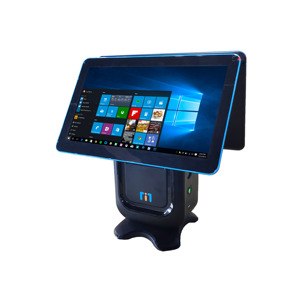 Сенсорный монитор pos-терминал с ОС Windows 10, встроенный с термопечатным сканером штрих-кодов - Product Image 1