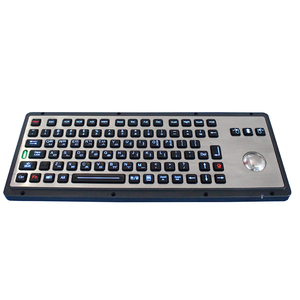 Industrial PS/2 USB <strong>Keyboard</strong> with <strong>Function</strong> Keys and Integrated Trackball