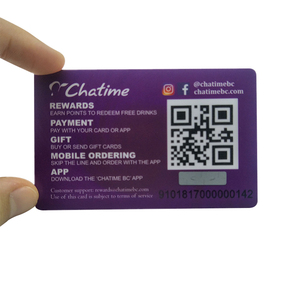 Custom CMYK Printing PVC Plastic <strong>QR</strong> <strong>Code</strong> Printed Card Membership Card - Product Image 3