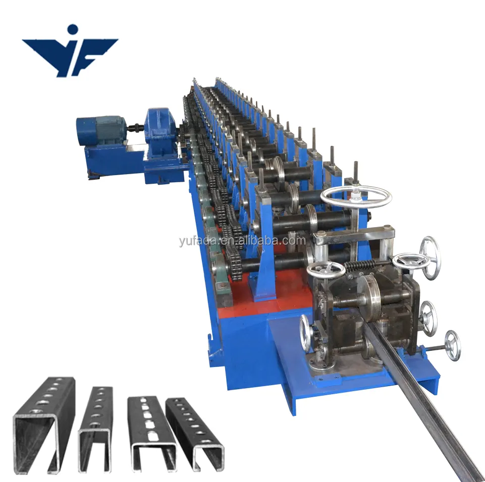 YUFA 2022 Solar mounting bracket roll forming machine/Solar Energy Bracket Rack Cold Roll Forming Machine