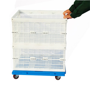 ที่กำหนดเองพลาสติกซ้อนได้ย้ายรถเข็น/รถเข็นมือถือ/Dolly - Product Image 5