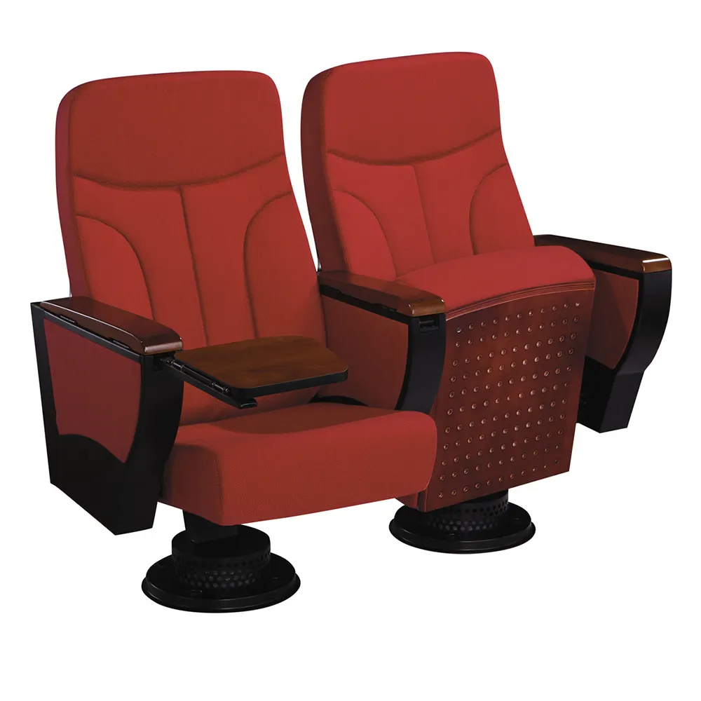 Pas cher prix tissu siège dimensions pliante cinéma d'allocation des places de salle vip 3d chaise de cinéma, chaises de conférence