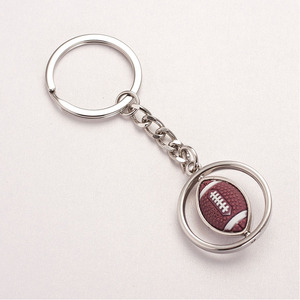 Custom Made Metal Hard Enamel <strong>Country</strong> Souvenir American Football <strong>Keychain</strong>