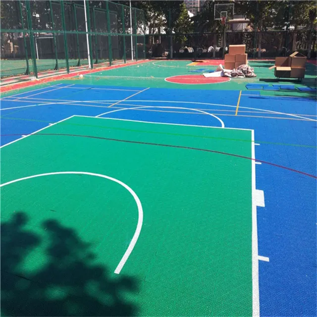 Incastro scuola materna scuola materna pavimento campo da basket eco-friendly all'aperto pavimento in gomma piastrelle