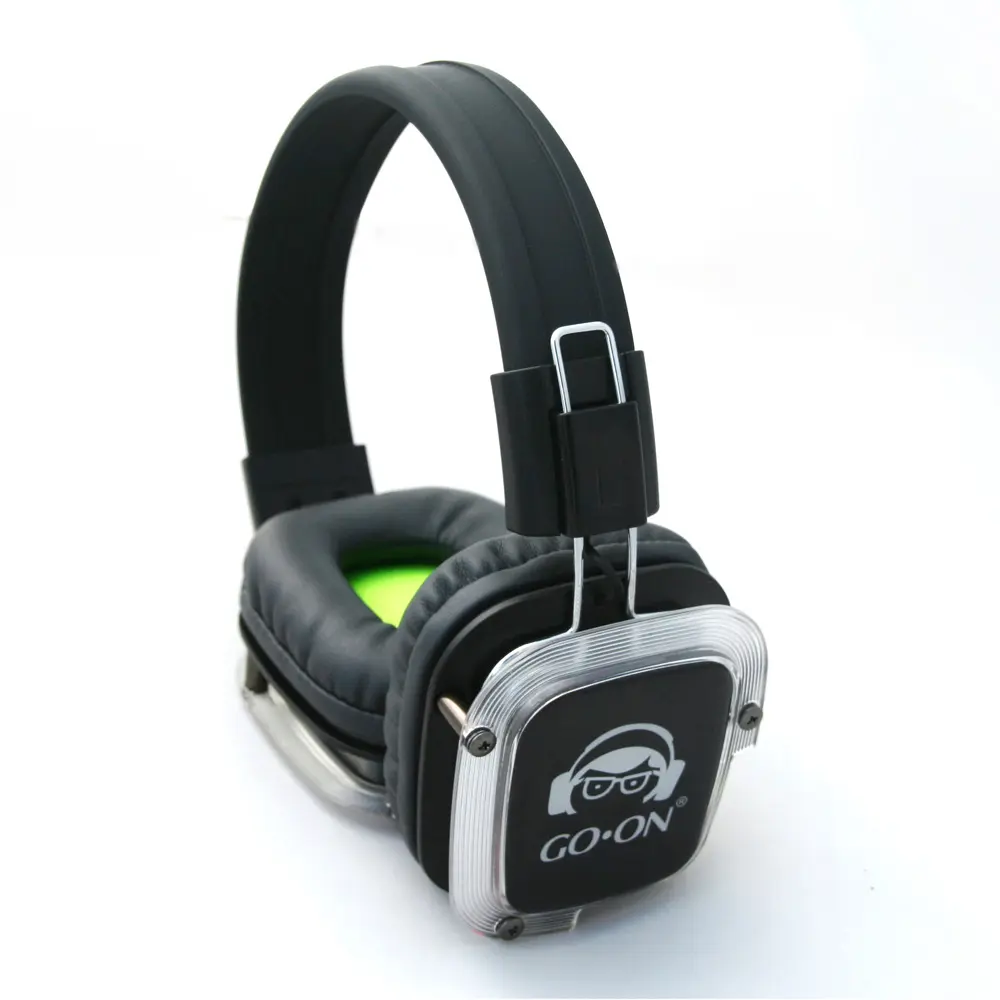 most popular high quality silent DJ headphone with LED light