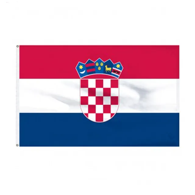 Commercio all'ingrosso 100% Poliestere di vendita Caldo Magazzino Croato Bandiera Della Croazia