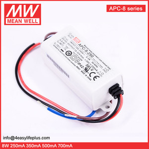 מתכוון גם 8W 250mA LED צינור נהג קבוע הנוכחי LED תאורת אספקת חשמל <span class=keywords><strong>APC</strong></span>-<span class=keywords><strong>8</strong></span>-<span class=keywords><strong>250</strong></span>