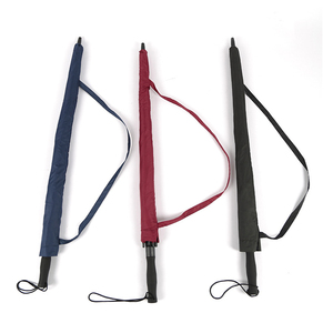 Tamanho grande dupla dossel à prova de vento de camada dupla guarda-chuva de golfe com logotipo personalizado