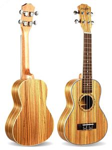 Hot Selling <strong>Music</strong> 4 Nylon Strings Good Price Concert Ukulele 23 Inch with zebra Wood Body - Product Image 2