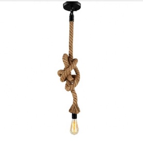วินเทจป่านเชือกจี้แสง E27ลอฟท์โคมไฟอุตสาหกรรมสร้างสรรค์ - Product Image 1