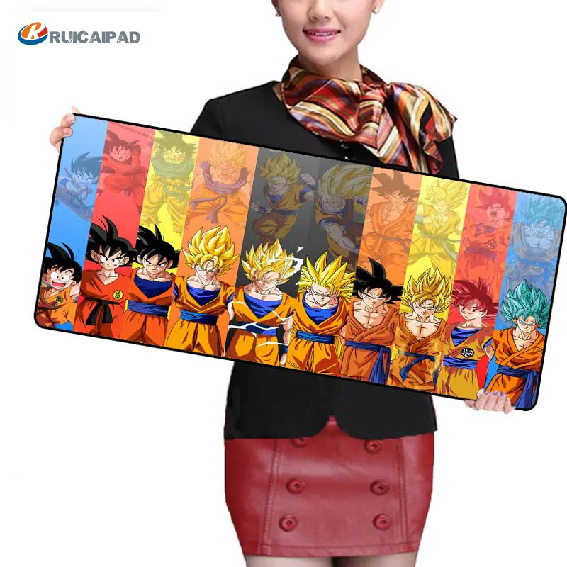 Alfombrilla de ratón 3D de Dragon Ball Z, diseño personalizado de fábrica, cosida, Anime