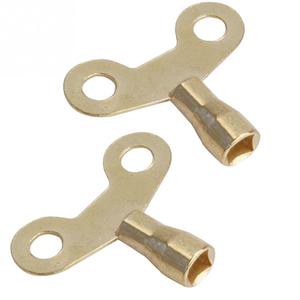 2PCS מפתח לדמם חור אינסטלציה ברז מיוחד מנעול כיכר שקע פליז רדיאטור