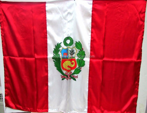 Custom <strong>Peru</strong> 20*30cm Polyester World Car Flag - Product Image 6