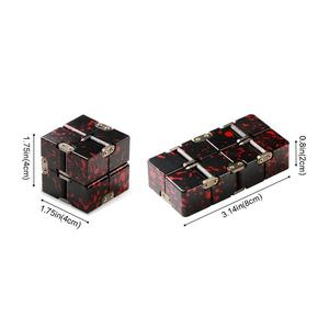 EDC Anti Stress Relief <span class=keywords><strong>Fidget</strong></span> Toy Magic Metal Aleación de aluminio Infinity <span class=keywords><strong>Cube</strong></span> Juguetes para adultos Niños ADHD Austim Anti-Stress Ansiedad - Product Image 5