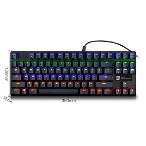 Teclado mecánico programable con retroiluminación RGB para DOTA, 87 teclas - Product Image 1
