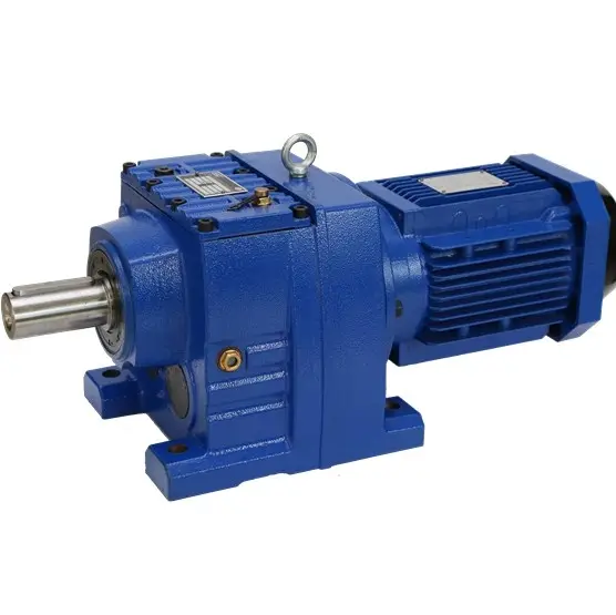 R helical geared reducer Helical Gearmotor R Series gearbox reducer agricultural machine gearbox