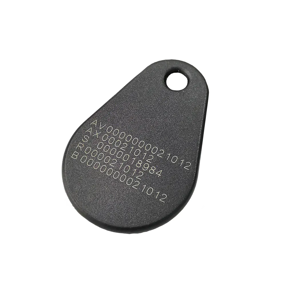 Logotipo personalizado lf/hf 125khz 13.56mhz abs rfid chave fob para controle de acesso