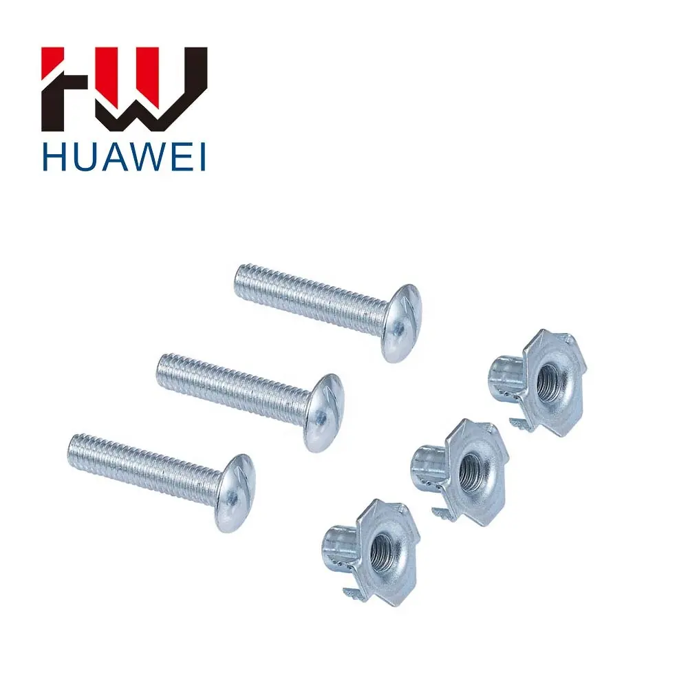 Hardware bed accessories furniture screw multi-function insert nuts