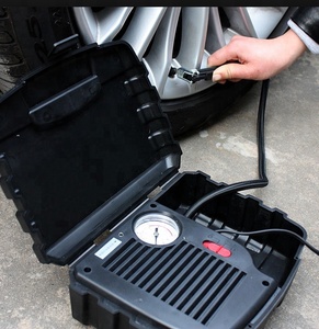 DC 12โวลต์ยางพลาสติก Inflator 250PSI เครื่องอัดอากาศรถยนต์แบบพกพาปั๊มลมสีดำ BCM กล่อง - Product Image 2