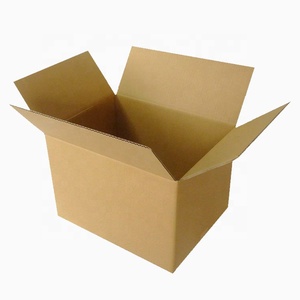 RSC 0201 çevre dostu kağıt kurulu oluklu mukavva kutu Logo ile özelleştirilmiş katlanabilir bakkal kutusu Kraft mailler ambalaj kahverengi - Product Image 1