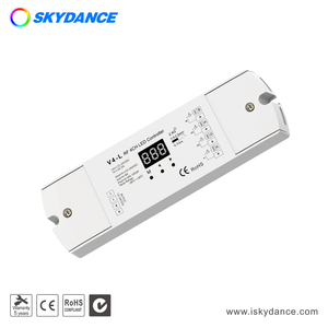 Skydance V4-L 48 V 36 V 24 V 12 V RGBW 4 Kanäle Konstante Spannung RF 2.4G kabelloser <span class=keywords><strong>PWM</strong></span>-LED-<span class=keywords><strong>Controller</strong></span> Doppelstärkekontrolle