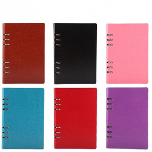 Cuaderno de tapa dura para oficina de negocios B5, Bloc de notas de cuero PU con páginas de línea de hojas sueltas, diseño elegante para uso profesional - Product Image 4