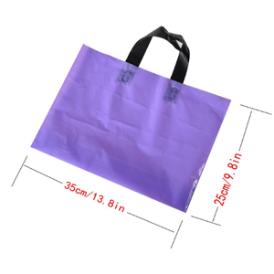 ソフトループハンドル付きHdpeプラスチック衣類ショッピングキャリアバッグ - Product Image 2