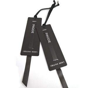 Etiquetas de impresión de diseño personalizado con nombre, etiquetas de papel para colgar ropa, con cadena, baratas - Product Image 6