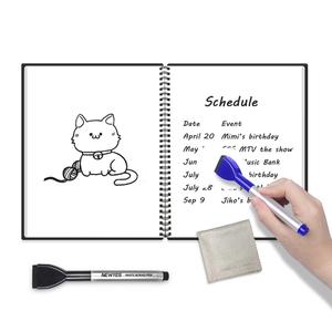 Newyes A4 Reusable Spiral Erasable <strong>Notepad</strong> Exclusive Note <strong>Memo</strong> Dry Erase Whiteboard <strong>Notebook</strong> - Product Image 1