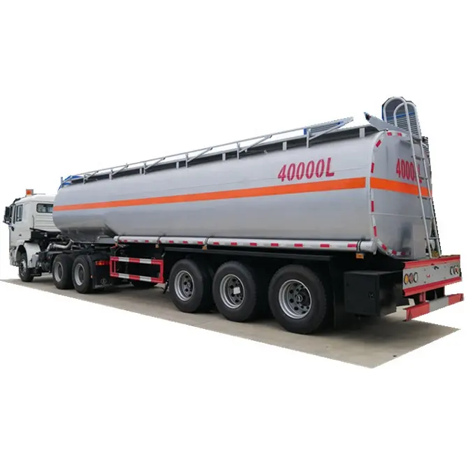 Tanque de combustible de aluminio de 42000L, semirremolque, camión, tanque de aceite, camión, remolque, en venta